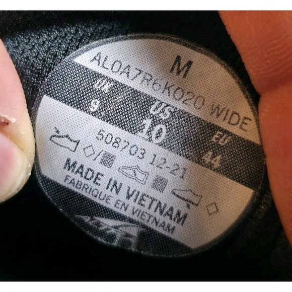 Altra Lone Peak Trail Running Shoes Mens 10 Gray Burgundy Zero Drop *Read Desc. - Picture 10 of 10